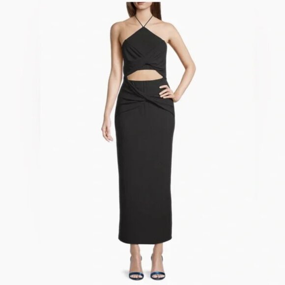 Significant Other Hallie Cut-Out Rib Knit Halter Maxi Dress from Saks Fifth Ave - Picture 1 of 5